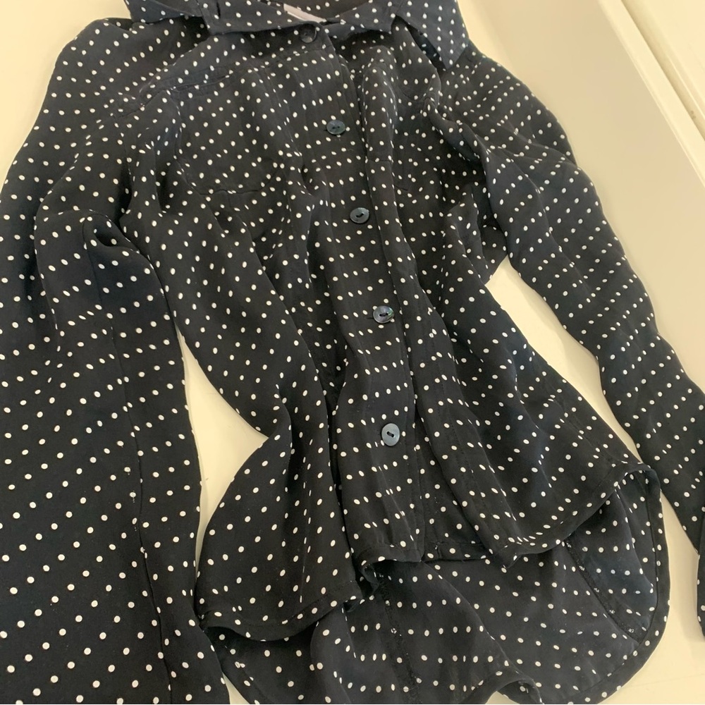 Chico's 100% Silk Button Down Shirt - Picture 3 of 7